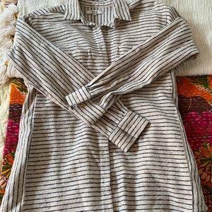 Madewell striped flannel shirt XS